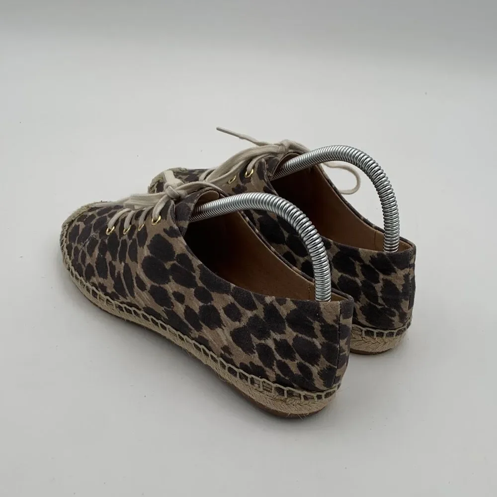 Leopard Print Espadrille Sneakers size 7.5